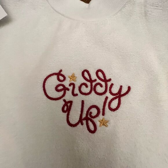 NWT, Embroidered 0-3 month Onesie, Burp Cloth and Bib Set - Picture 4 of 7